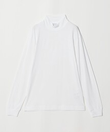 ＜SUNSPEL＞ブラッシュドコットン ロングスリーブ モックネックTシャツ