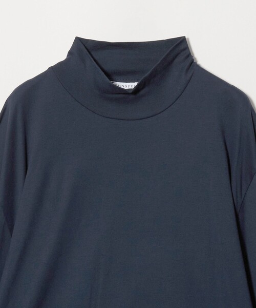 SUNSPEL（サンスペル）の「＜SUNSPEL＞ブラッシュドコットン ロングスリーブ モックネックTシャツ（Tシャツ/カットソー・メンズ・ホワイト/ネイビー/ブラウン系・L/S/M）」の10枚目の写真