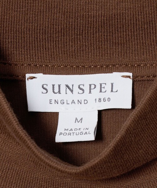 SUNSPEL（サンスペル）の「＜SUNSPEL＞ブラッシュドコットン ロングスリーブ モックネックTシャツ（Tシャツ/カットソー・メンズ・ホワイト/ネイビー/ブラウン系・L/S/M）」の12枚目の写真