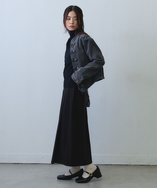 Clum(クルム)の「vintage napoleon denim jacket / ヴィンテージナポレオンデニムジャケット(ミリタリージャケット・レディース・ブラック・MEDIUM/LARGE/X-LARGE)」の10枚目の写真
