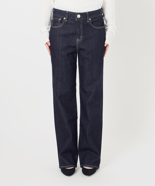 Spick & Span(スピックアンドスパン)の「《全新色 / 追加》RED CARD TOKYO Anniversary Straight(デニムパンツ・レディース・ネイビー/ダークブルー・25/24/23/26)」の4枚目の写真