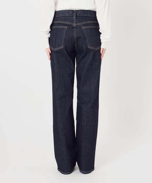 Spick & Span(スピックアンドスパン)の「《全新色 / 追加》RED CARD TOKYO Anniversary Straight(デニムパンツ・レディース・ネイビー/ダークブルー・25/24/23/26)」の6枚目の写真