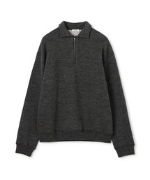 ウール起毛ハーフジッププルオーバー