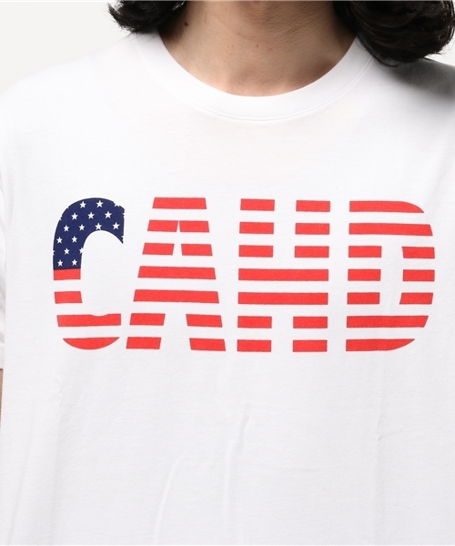 RODEO CROWNS WIDE BOWL（ロデオクラウンズワイドボウル）の「CAHD ロゴ Tシャツ（Tシャツ/カットソー・メンズ・レッド/ホワイト/イエロー・LARGE/X-LARGE/MEDIUM）」の9枚目の写真