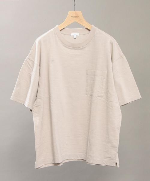 BEAUTY&YOUTH UNITED ARROWS（ビューティーアンドユースユナイテッドアローズ）の「BY ∴ エアスラブ ワイド Tシャツ◆（Tシャツ/カットソー・メンズ・ホワイト/ブラック/ライトグレー/オリーブ・LARGE/MEDIUM/SMALL）」の3枚目の写真