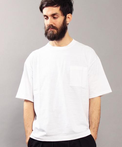 BEAUTY&YOUTH UNITED ARROWS（ビューティーアンドユースユナイテッドアローズ）の「BY ∴ エアスラブ ワイド Tシャツ◆（Tシャツ/カットソー・メンズ・ホワイト/ブラック/ライトグレー/オリーブ・LARGE/MEDIUM/SMALL）」の18枚目の写真