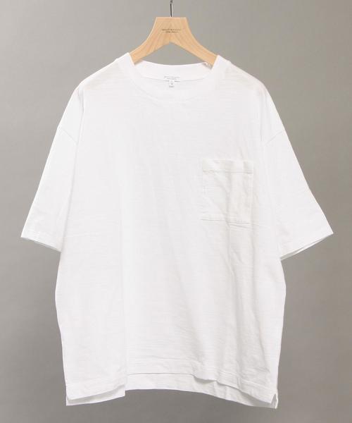 BEAUTY&YOUTH UNITED ARROWS（ビューティーアンドユースユナイテッドアローズ）の「BY ∴ エアスラブ ワイド Tシャツ◆（Tシャツ/カットソー・メンズ・ホワイト/ブラック/ライトグレー/オリーブ・LARGE/MEDIUM/SMALL）」の21枚目の写真