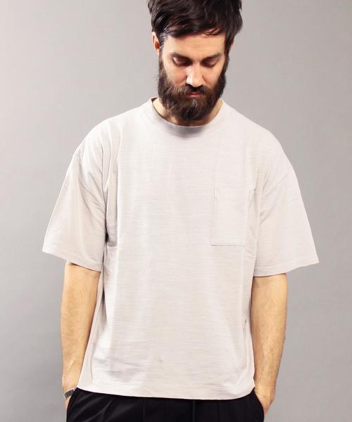 BEAUTY&YOUTH UNITED ARROWS（ビューティーアンドユースユナイテッドアローズ）の「BY ∴ エアスラブ ワイド Tシャツ◆（Tシャツ/カットソー・メンズ・ホワイト/ブラック/ライトグレー/オリーブ・LARGE/MEDIUM/SMALL）」の14枚目の写真