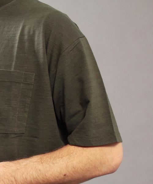 BEAUTY&YOUTH UNITED ARROWS（ビューティーアンドユースユナイテッドアローズ）の「BY ∴ エアスラブ ワイド Tシャツ◆（Tシャツ/カットソー・メンズ・ホワイト/ブラック/ライトグレー/オリーブ・LARGE/MEDIUM/SMALL）」の6枚目の写真