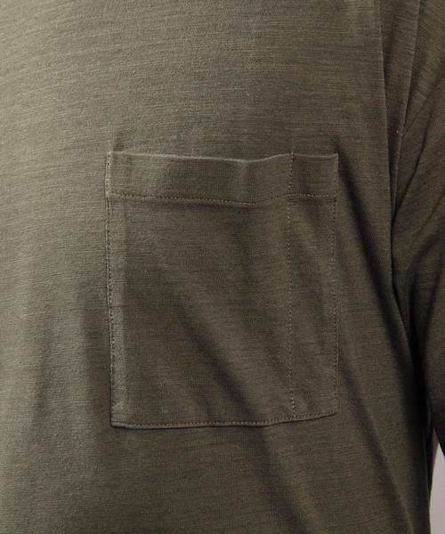 BEAUTY&YOUTH UNITED ARROWS（ビューティーアンドユースユナイテッドアローズ）の「BY ∴ エアスラブ ワイド Tシャツ◆（Tシャツ/カットソー・メンズ・ホワイト/ブラック/ライトグレー/オリーブ・LARGE/MEDIUM/SMALL）」の9枚目の写真