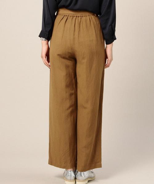 BEAUTY&YOUTH UNITED ARROWS（ビューティーアンドユースユナイテッドアローズ）の「BY タックワイドリボンパンツ 2◆（その他パンツ・レディース・ブラック/ブラウン/ネイビー・SMALL/MEDIUM）」の4枚目の写真