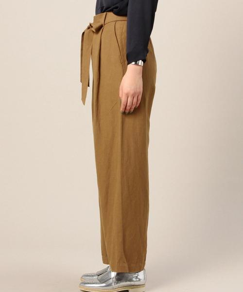 BEAUTY&YOUTH UNITED ARROWS（ビューティーアンドユースユナイテッドアローズ）の「BY タックワイドリボンパンツ 2◆（その他パンツ・レディース・ブラック/ブラウン/ネイビー・SMALL/MEDIUM）」の9枚目の写真