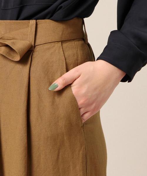 BEAUTY&YOUTH UNITED ARROWS（ビューティーアンドユースユナイテッドアローズ）の「BY タックワイドリボンパンツ 2◆（その他パンツ・レディース・ブラック/ブラウン/ネイビー・SMALL/MEDIUM）」の12枚目の写真
