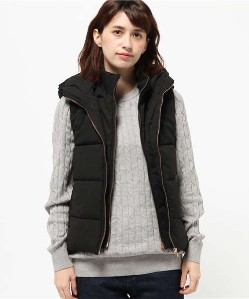 VENCEEXCHANGE（ヴァンスエクスチェンジ）の「Eピーチ中綿ベスト（ブルゾン・レディース・ネイビー/ブラック・LARGE/MEDIUM）」の3枚目の写真