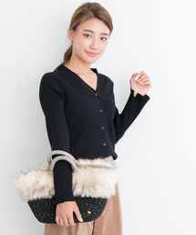 URBAN RESEARCH | UR リブVネックカーディガン(カーディガン/ボレロ)