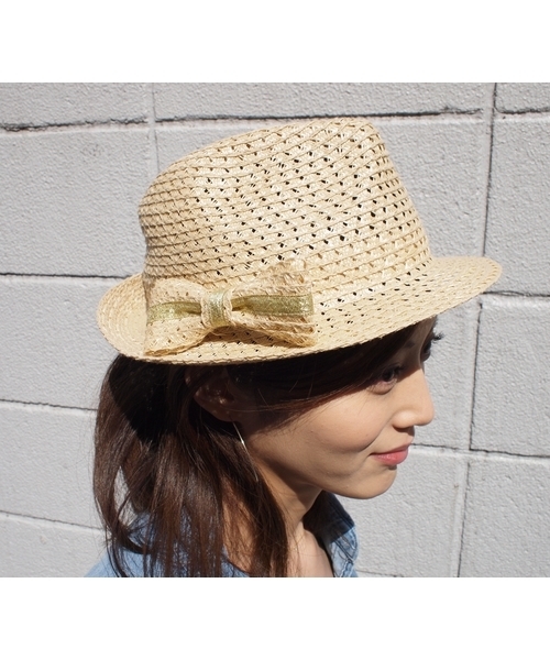 BEAUTY&YOUTH UNITED ARROWS（ビューティーアンドユースユナイテッドアローズ）の「○BF RBN HAT　†（ハット・レディース・ブラック/ナチュラル・FREE）」の2枚目の写真