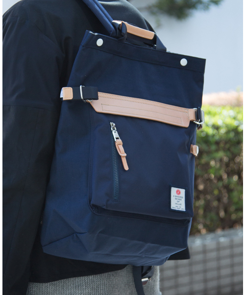 AS2OV(アッソブ)の「【AS2OV】HI DENSITY CORDURA NYLON 2WAY BAG/コーデュラナイロンバックパック/091403(バックパック/リュック・メンズ・ブラック/バーガンディー/カーキ/マルチ/ベージュ/ネイビー・FREE)」の4枚目の写真