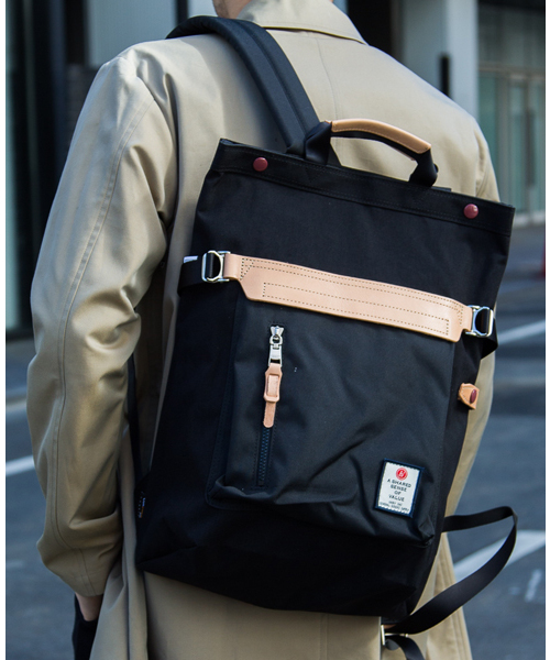 AS2OV(アッソブ)の「【AS2OV】HI DENSITY CORDURA NYLON 2WAY BAG/コーデュラナイロンバックパック/091403(バックパック/リュック・メンズ・ブラック/バーガンディー/カーキ/マルチ/ベージュ/ネイビー・FREE)」の2枚目の写真