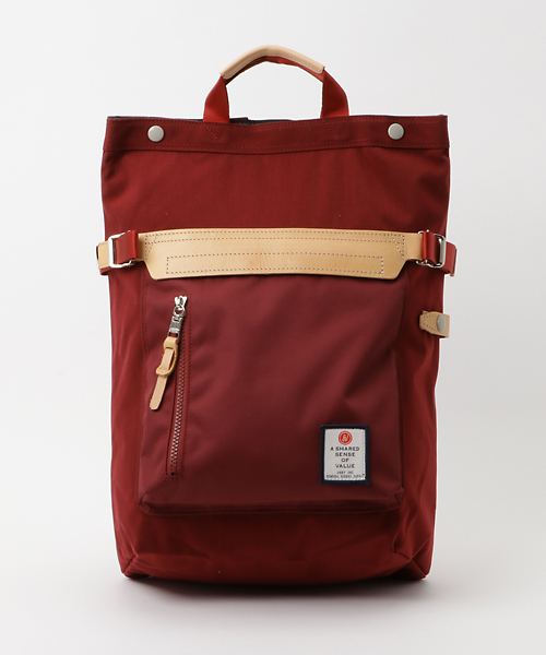 AS2OV(アッソブ)の「【AS2OV】HI DENSITY CORDURA NYLON 2WAY BAG/コーデュラナイロンバックパック/091403(バックパック/リュック・メンズ・ブラック/バーガンディー/カーキ/マルチ/ベージュ/ネイビー・FREE)」の8枚目の写真