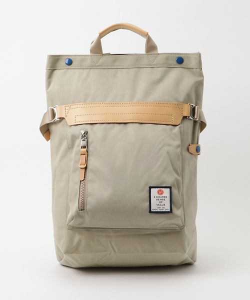 AS2OV(アッソブ)の「【AS2OV】HI DENSITY CORDURA NYLON 2WAY BAG/コーデュラナイロンバックパック/091403(バックパック/リュック・メンズ・ブラック/バーガンディー/カーキ/マルチ/ベージュ/ネイビー・FREE)」の11枚目の写真