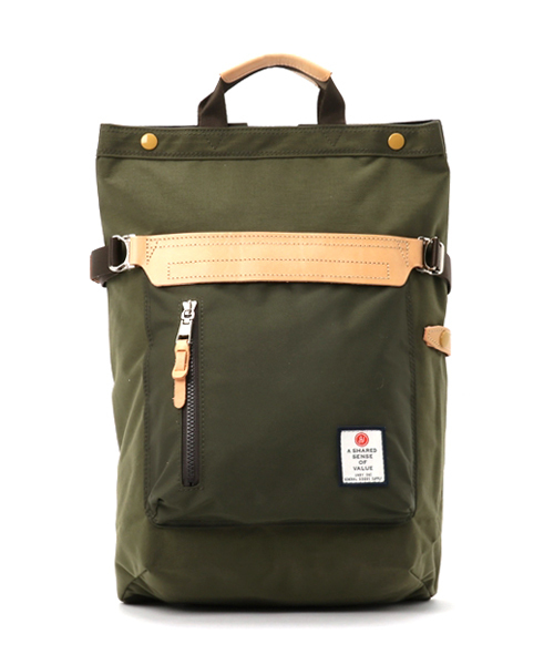 AS2OV(アッソブ)の「【AS2OV】HI DENSITY CORDURA NYLON 2WAY BAG/コーデュラナイロンバックパック/091403(バックパック/リュック・メンズ・ブラック/バーガンディー/カーキ/マルチ/ベージュ/ネイビー・FREE)」の13枚目の写真