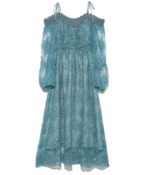 Lily Brown リリーブラウン の レースオフショルワンピース ワンピース Wear Lily Brown リリーブラウン の レースオフショルワンピース ワンピース Wear