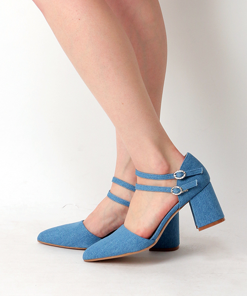 VENCEEXCHANGE(ヴァンスエクスチェンジ)の「ツーストラップセパレートパンプス(パンプス・レディース・ブラック/グレー/ブルー/ピンク・MEDIUM/SMALL/LARGE)」の4枚目の写真