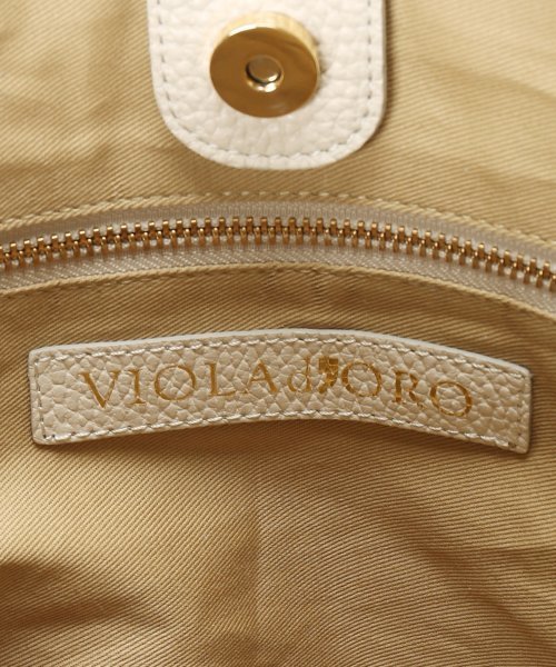 VIOLAd'ORO（ヴィオラドーロ）の「【VIOLA d'ORO】サイドベルト2WAY◆（トートバッグ・レディース・アイボリー/ブラック・FREE）」の20枚目の写真