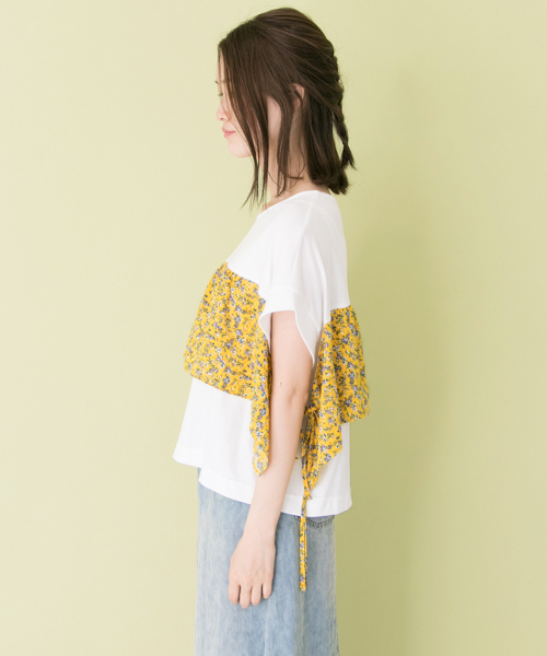 URBAN RESEARCH(アーバンリサーチ)の「フラワーフリルプルオーバー(Tシャツ/カットソー・レディース・オフホワイト/グレー・FREE)」の8枚目の写真