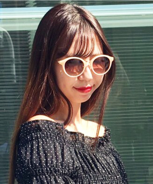 archives（アルシーヴ）の「ファッショングラスデミフレーム（サングラス・レディース・ブラック系その他/アイボリー・MEDIUM）」の14枚目の写真