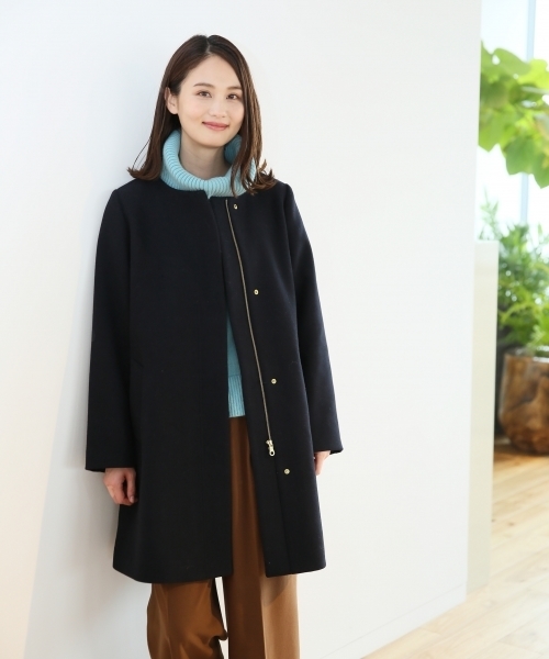 GLOBAL WORK（グローバルワーク）の「2WAYメルトンフードコート/752404（その他アウター・レディース・レッド/ライトグレー/ネイビー/チャコールグレー/ライトベージュ/ダークグレー/グレー系その他7・LARGE/MEDIUM/SMALL）」の6枚目の写真