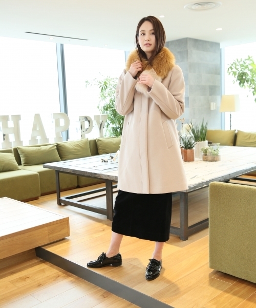 GLOBAL WORK（グローバルワーク）の「2WAYメルトンフードコート/752404（その他アウター・レディース・レッド/ライトグレー/ネイビー/チャコールグレー/ライトベージュ/ダークグレー/グレー系その他7・LARGE/MEDIUM/SMALL）」の15枚目の写真