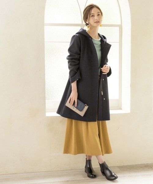 GLOBAL WORK（グローバルワーク）の「2WAYメルトンフードコート/752404（その他アウター・レディース・レッド/ライトグレー/ネイビー/チャコールグレー/ライトベージュ/ダークグレー/グレー系その他7・LARGE/MEDIUM/SMALL）」の20枚目の写真