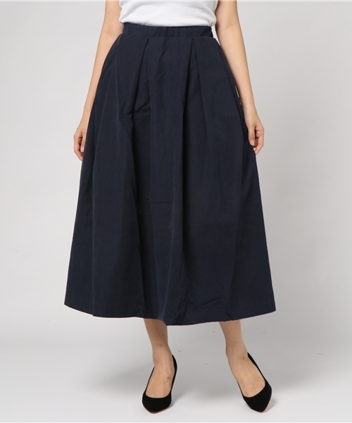 Re:EDIT（リエディ）の「ピーチスキンボリュームフレアスカート（スカート・レディース・ブラック/ベージュ/ブラウン/バーガンディー/グリーン/パープル/ネイビー・MEDIUM/LARGE）」の22枚目の写真