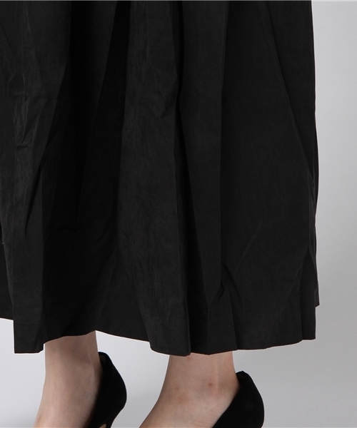 Re:EDIT（リエディ）の「ピーチスキンボリュームフレアスカート（スカート・レディース・ブラック/ベージュ/ブラウン/バーガンディー/グリーン/パープル/ネイビー・MEDIUM/LARGE）」の8枚目の写真