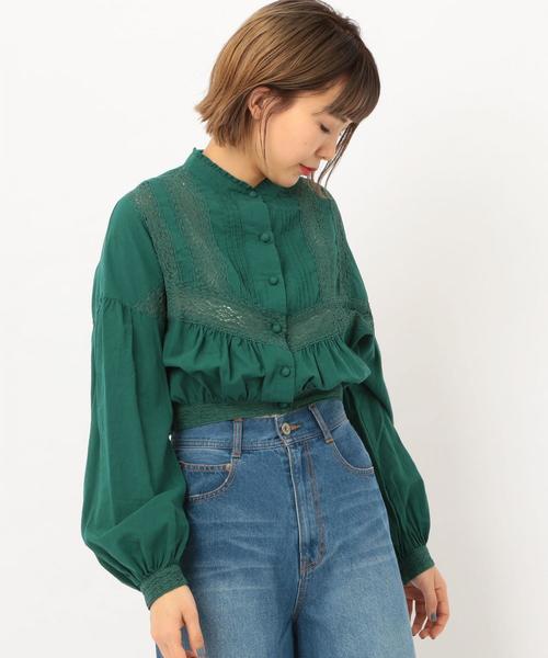 Another Edition（アナザーエディション）の「レーステープブラウス（シャツ/ブラウス・レディース・ベージュ/ナチュラル/ケリー・FREE）」の12枚目の写真