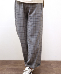 panasea | グレンチェックセミワイドパンツ(その他パンツ)