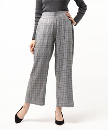 panasea | グレンチェックセミワイドパンツ(その他パンツ)