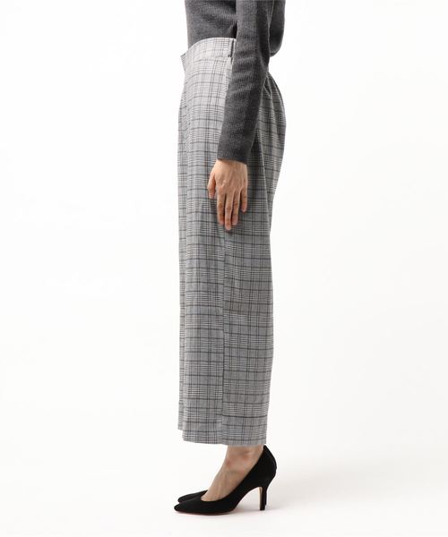 panasea（パナシア）の「グレンチェックセミワイドパンツ（その他パンツ・レディース・ブラック/ベージュ/グレー・FREE）」の5枚目の写真