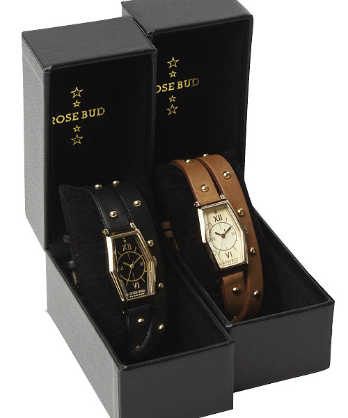 ROSE BUD(ローズバッド)の「LR-12220 TWINE WATCH(アナログ腕時計・レディース・ブラック/ブラウン・ONE SIZE)」の5枚目の写真