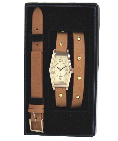 ROSE BUD(ローズバッド)の「LR-12220 TWINE WATCH(アナログ腕時計・レディース・ブラック/ブラウン・ONE SIZE)」の6枚目の写真
