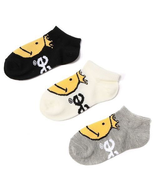 Lee リー の Lee スマイル柄3pソックス キッズ ソックス 靴下 Wear