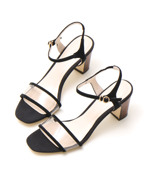 Au BANNISTER（オゥバニスター）の「ビニールストラップサンダル（サンダル・レディース・ブラック/ピンク/グリーン・35/36/37/38/39）」の3枚目の写真