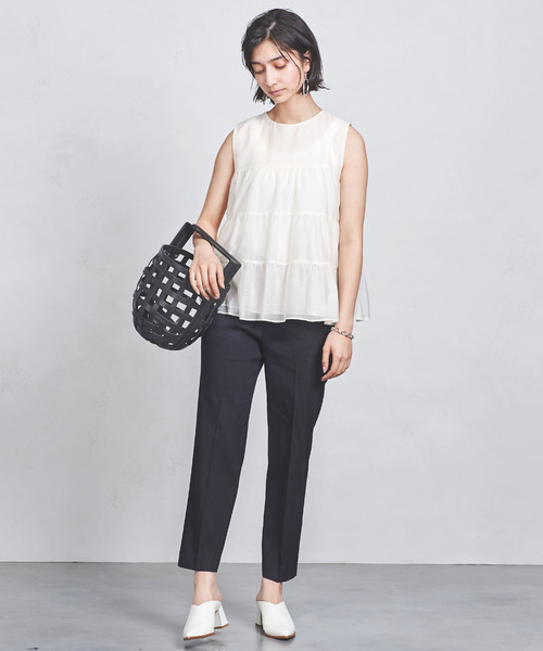 UNITED ARROWS 新品 ティアードノースリーブブラウス UNITED ARROWS（ユナイテッドアローズ）の「UBCS ティアード
