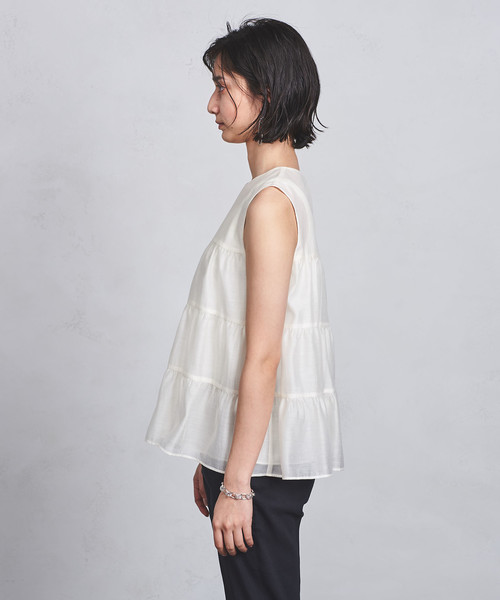 UNITED ARROWS 新品 ティアードノースリーブブラウス UNITED ARROWS（ユナイテッドアローズ）の「UBCS ティアード