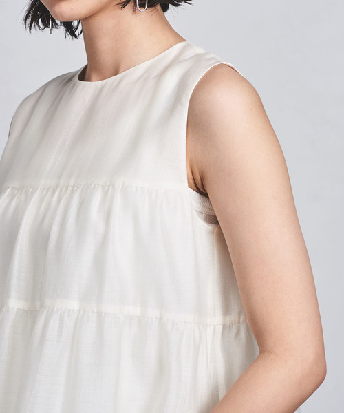 UNITED ARROWS 新品 ティアードノースリーブブラウス UNITED ARROWS（ユナイテッドアローズ）の「UBCS ティアード