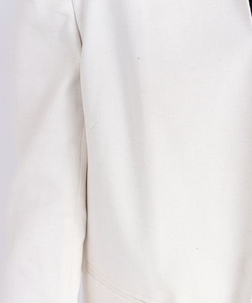 SHIPS(シップス)の「ノーカラージャケット(ノーカラージャケット・レディース・ブラック/オフホワイト/トップグレー・36/38/34)」の6枚目の写真