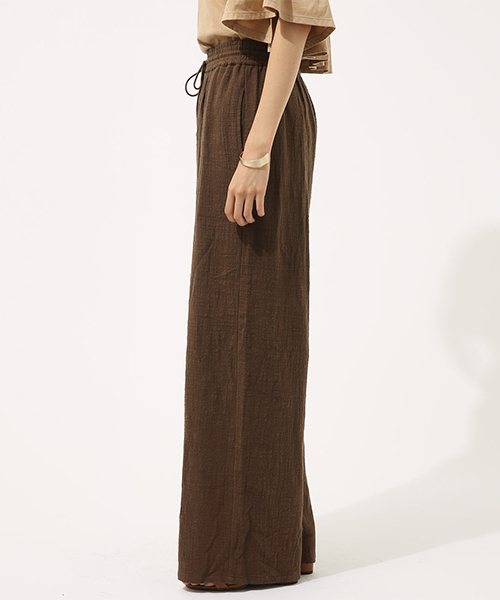 AZUL by moussy（アズールバイマウジー）の「リネンライクEASYPT（その他パンツ・レディース・ネイビー/ライトベージュ/ブラウン・SMALL/MEDIUM）」の17枚目の写真