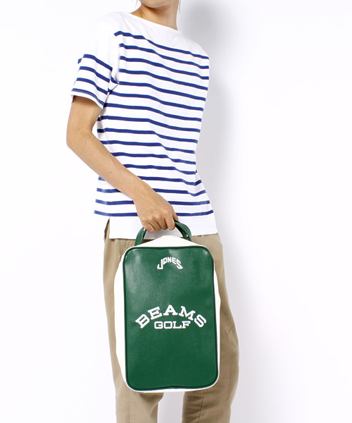 BEAMS GOLF（ビームスゴルフ）の「JONES×BEAMS GOLF /SHOES BAG（ゴルフグッズ・メンズ・ブラック/グリーン/ネイビー・ONE SIZE）」の4枚目の写真