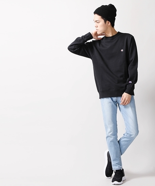 Champion（チャンピオン）の「WEGO/Champion裏毛刺繍プルオーバースウェット（スウェット・メンズ・ネイビー/ホワイト/オートミール/ダークグレー/ブラック/ワイン・MEDIUM/LARGE）」の20枚目の写真